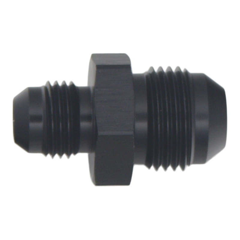 DeatschWerks 8AN Male Flare to 6AN Male Flare Reducer Straight - Anodized Matte Black thumbnail 2