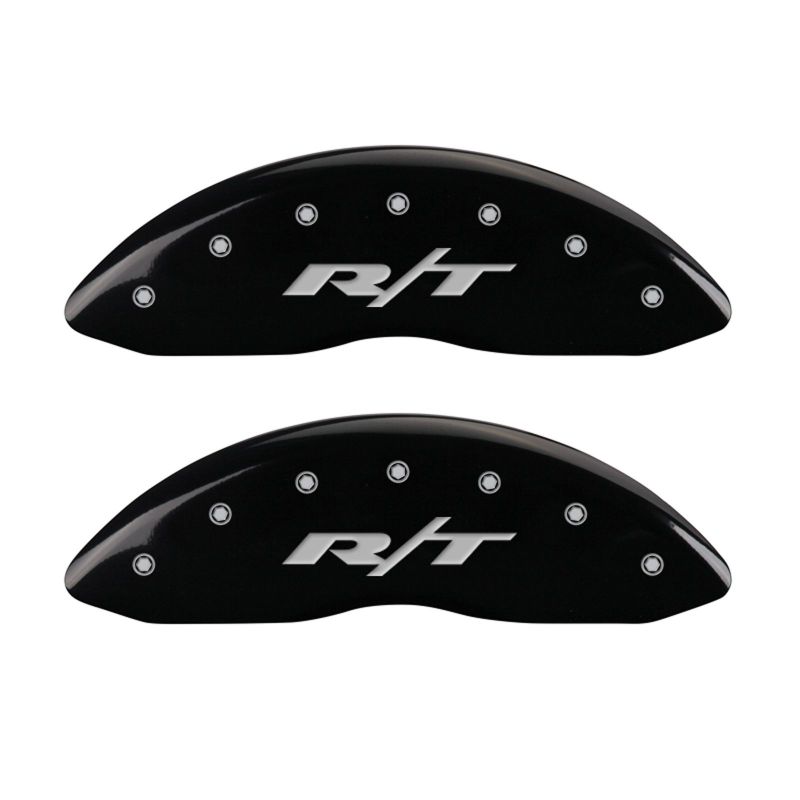 MGP 4 Caliper Covers Engraved Front & Rear RT1-Truck Black finish silver ch thumbnail 6