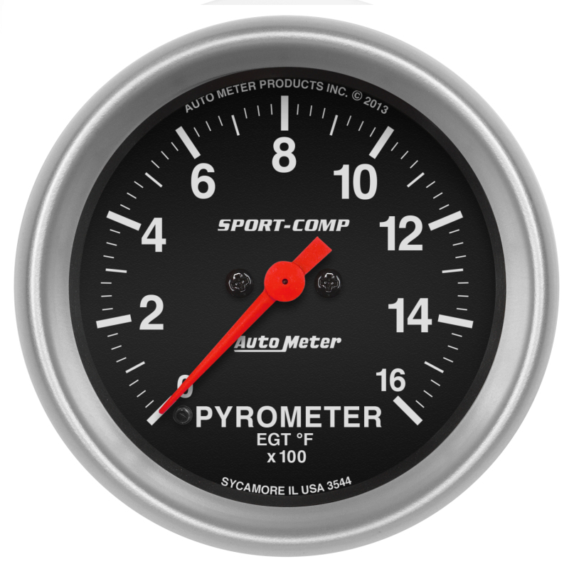 AutoMeter Gauge Pyrometer (Egt) 2-5/8in. 1600 Deg. F Digital Stepper Motor Sport-Comp thumbnail 4