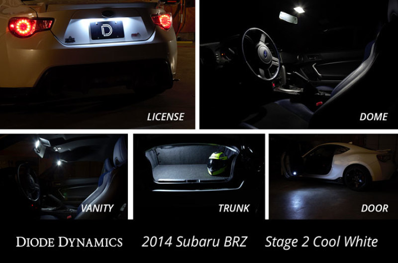 Diode Dynamics Subaru BRZ Interior Kit Stage 1 - Red thumbnail 9
