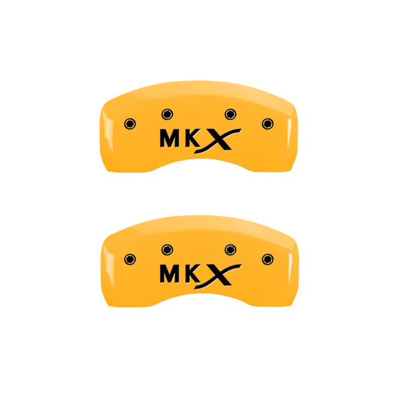 MGP 4 Caliper Covers Engraved Front Lincoln Rear MKX Yellow Finish Black Char 2010 Lincoln MKX thumbnail 9