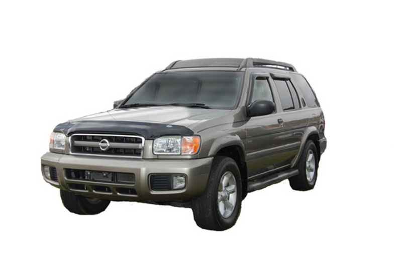 AVS 99-04 Nissan Pathfinder High Profile Bugflector II Hood Shield - Smoke thumbnail 2