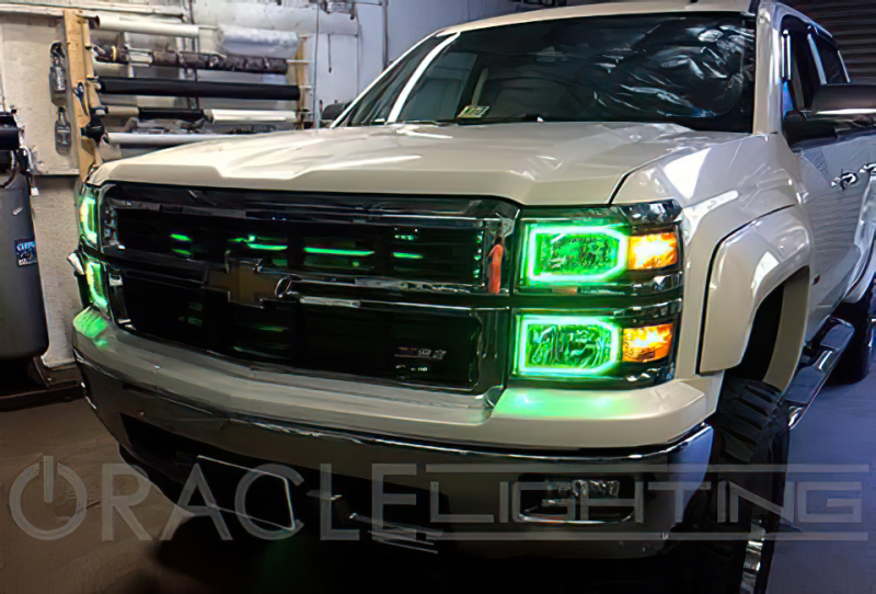 Oracle Chevrolet Silverado 14-15 Halo Kit Non-Projector Style - ColorSHIFT