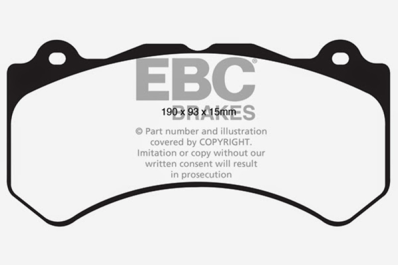 EBC Racing 2015+ Dodge Challenger SRT Front Brake Kit w/ Bluestuff Pads and SG Floating Rotors (1x ebcDP51853NDX, 1x ebcSG2F017) thumbnail 3