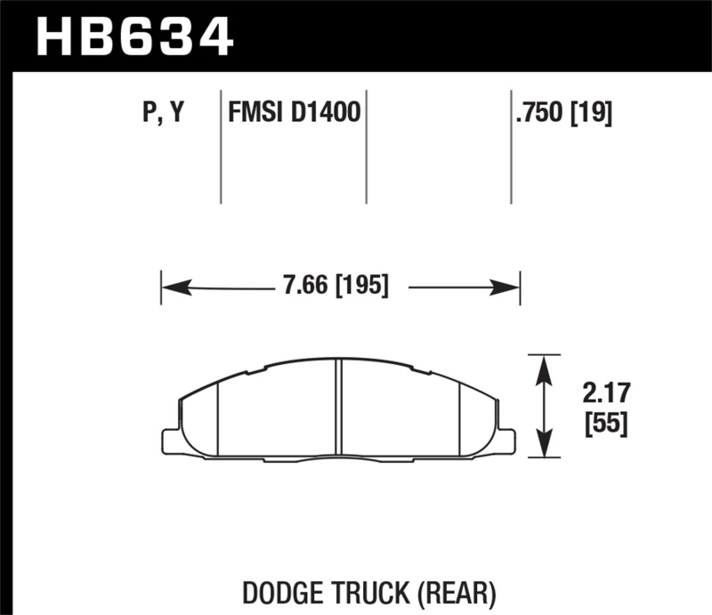Hawk 09-14 Dodge Ram 2500/3500 Rear LTS Brake Pads thumbnail 8