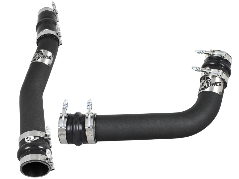 BladeRunner 3 IN Aluminum Hot and Cold Charge Pipe Kit Black