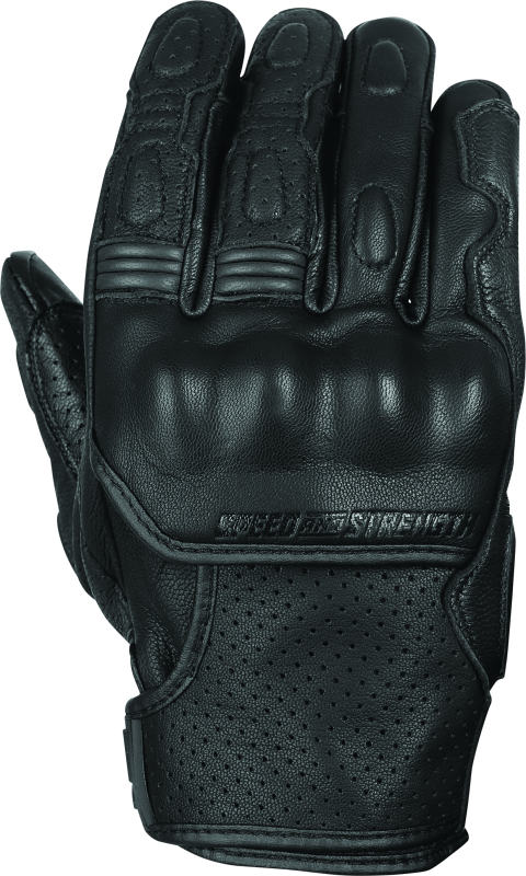 Speed and Strength Twist of Fate Leather Gloves Black - Large thumbnail 3