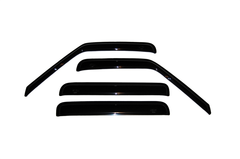 AVS 01-05 Chevy S10 Crew Cab Ventvisor Outside Mount Window Deflectors 4pc - Smoke thumbnail 2