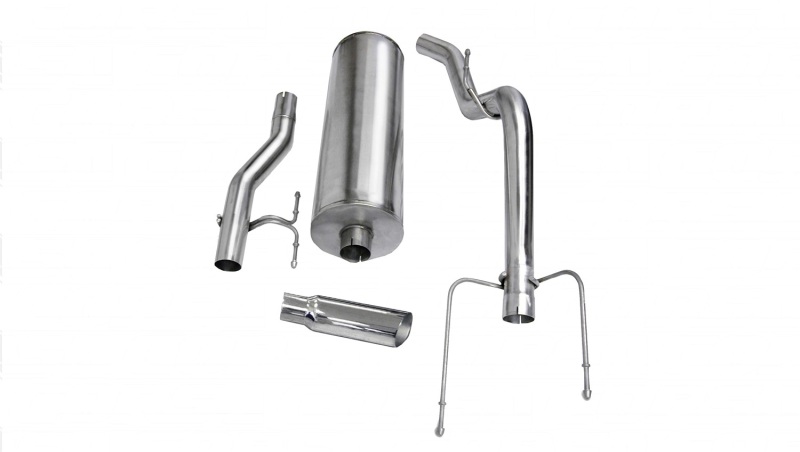 Corsa 2004-2005 -05 Dodge Ram Quad Cab/Short Bed 1500 4.7L V8 Polished Sport Cat-Back Exhaust thumbnail 5