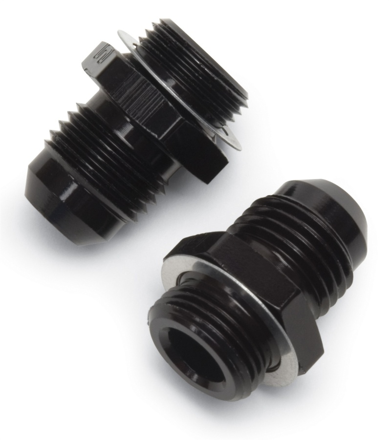 Russell Performance -6 AN Carb Adapter Fittings (2 pcs.) Black thumbnail 6