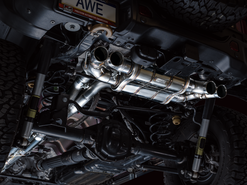 AWE Tuning 21+ Wrangler 392 Switchpath Cat-Back Exhaust- Quad BashGuards thumbnail 8