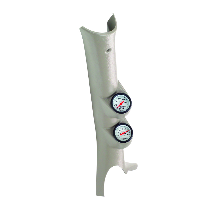Autometer 03-09 Dodge Ram Taupe Dual Pillar Pod (w/ White Phantom Boost/Pyrometer Gauges) thumbnail 7