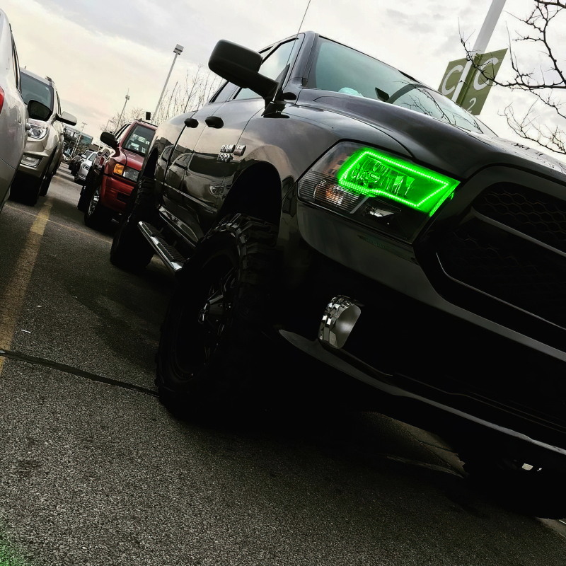 Oracle Dodge Ram Sport 09-18 LED Headlight Halo Kit - ColorSHIFT w/ BC1 Controller