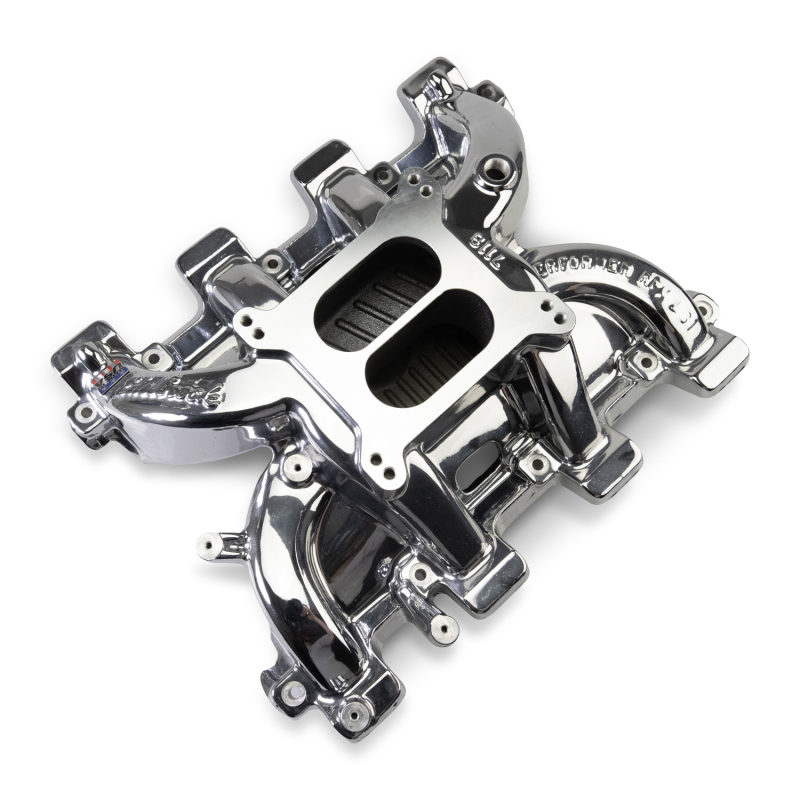 Edelbrock Performer RPM LS1 Intake Manifolds 71187-CP Manifold, RPM, Carbureted, Aluminum, Chrome Plasma Coated, Dual Plane, Cathedral Port, Chevy, 4.8, 5.3, 5.7, 6.0L, Each thumbnail 5