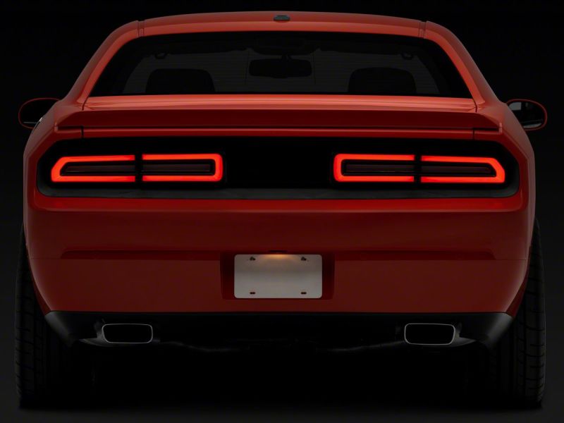 Raxiom 08-14 Dodge Challenger LED Tail Lights- Black Housing Red Lens thumbnail 3