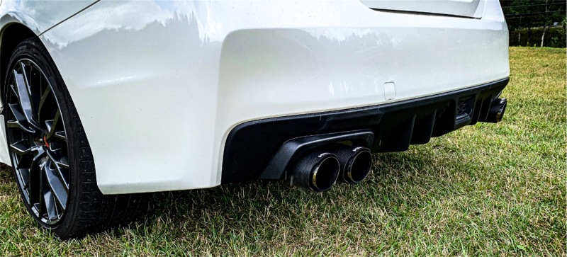 MBRP 15-19 Subaru WRX 2.0L/STI 2.5L 3in Dual Split Rear Exit w/ 3.5in CF Tips - T304 Street Version thumbnail 9