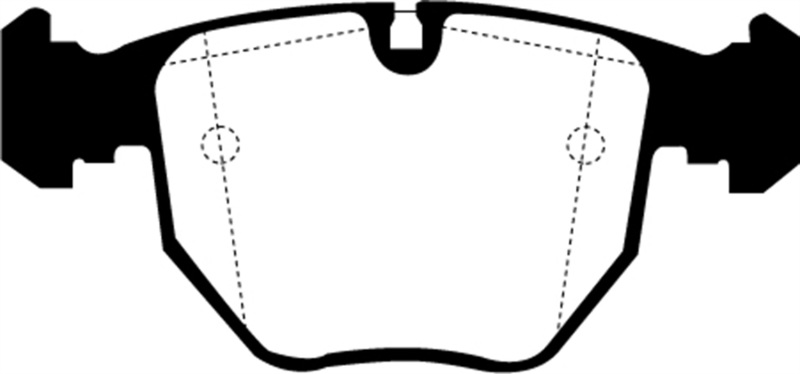 EBC 00-04 BMW M5 5.0 (E39) Ultimax2 Front Brake Pads thumbnail 2