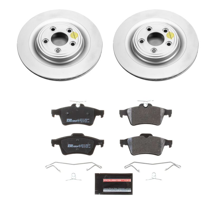 Power Stop 10-12 Jaguar XK Front & Rear Euro-Stop Brake Kit (1x psbESK4612, 1x psbESK6282) thumbnail 2
