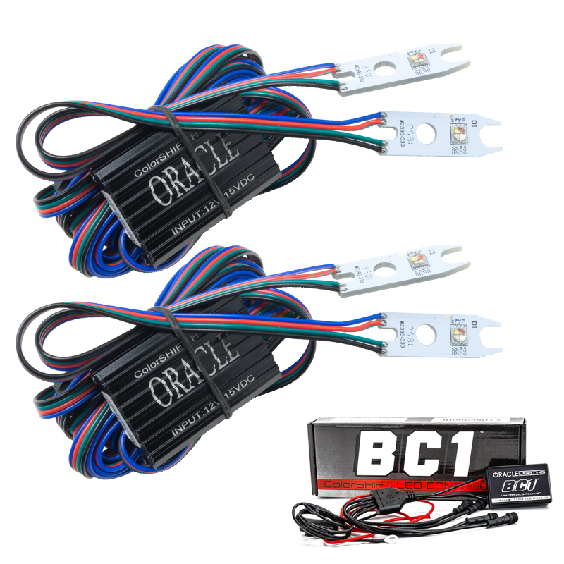 Oracle 15-17 Ford F-150 Headlight DRL Upgrade Kit - ColorSHIFT w/ BC1 Controller thumbnail 2