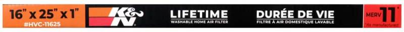 K&N HVAC Filter - 16 x 25 x 1 thumbnail 9