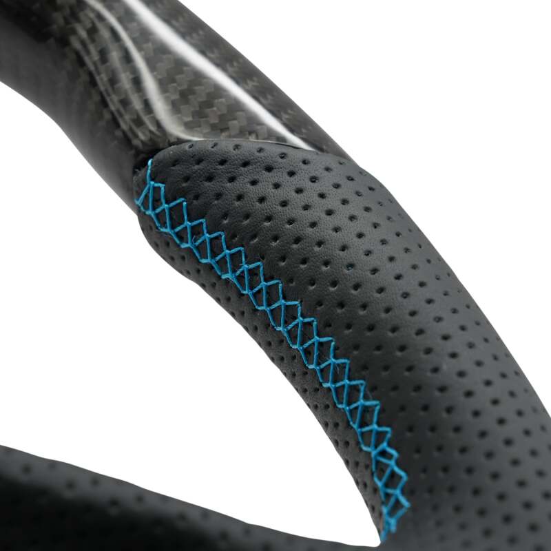 NRG 12-23 Toyota Tacoma OEM Plus Carbon Fiber Steering Wheel w/ Blue Stitch & Red Center Mark