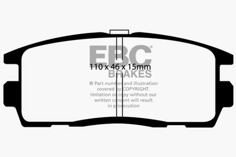 EBC 10+ Chevrolet Equinox 2.4 Greenstuff Rear Brake Pads thumbnail 5