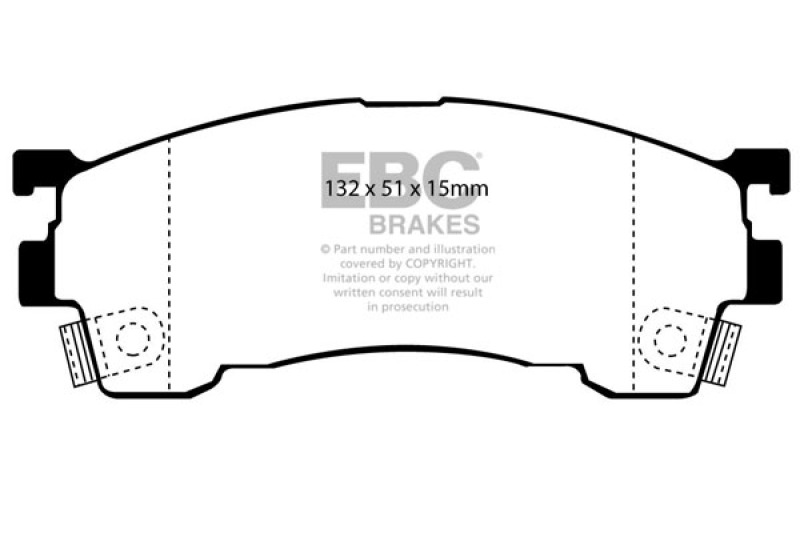 EBC 93-97 Ford Probe 2.0 16v Greenstuff Front Brake Pads thumbnail 3