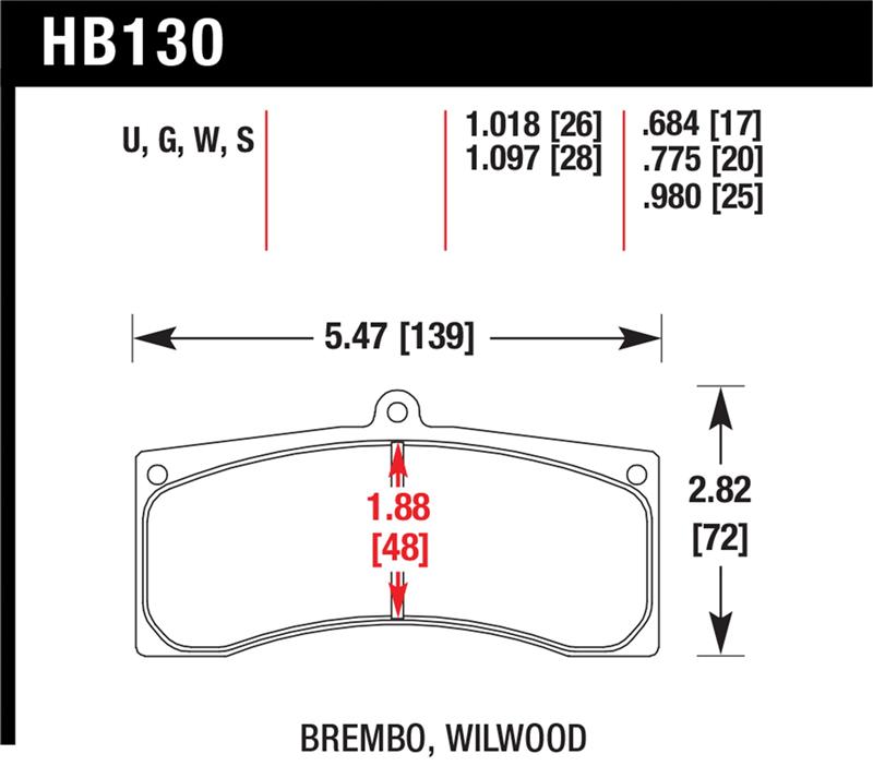 HAWK DTC-70 Brake Pad Sets