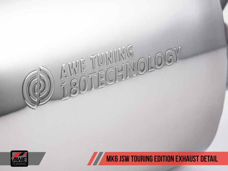 AWE Tuning Mk5 Jetta Mk6 Sportwagen 2.5L Touring Edition Exhaust - Diamond Black Tips thumbnail 5