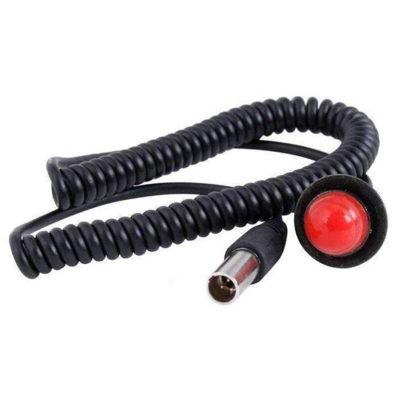 Rugged Radios Hole Mount Steering Wheel Push to Talk (PTT) with Coil Cord for Car Harnesses