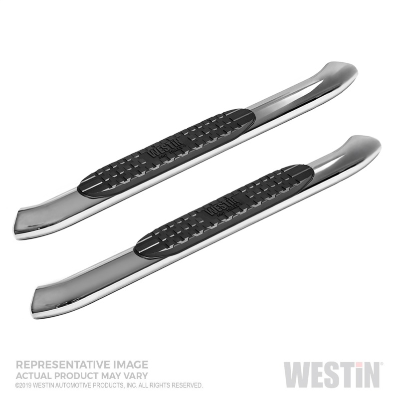 Westin 19-20 Chevy Silverado 1500 Regular Cab PRO TRAXX 4 Oval Nerf Step Bars - Stainless Steel thumbnail 2