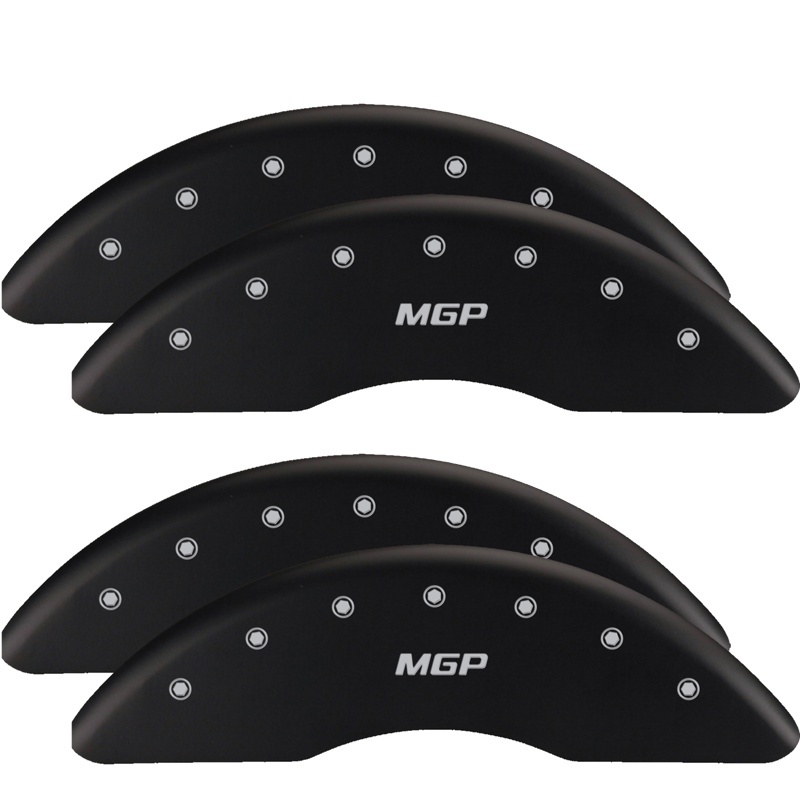 MGP 4 Caliper Covers Engraved Front & Rear MGP Black finish silver ch thumbnail 2