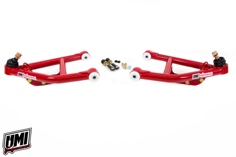 UMI Performance 64-72 GM A-Body Tubular Lower Front A-Arms Corner Max Tall Ball Joint thumbnail 9