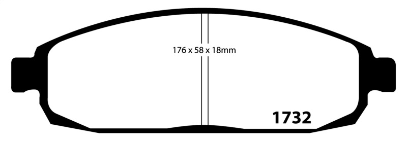 EBC S13 Brake Pad and Rotor Kit (1x ebcRK7285, 1x ebcDP41732R) thumbnail 6