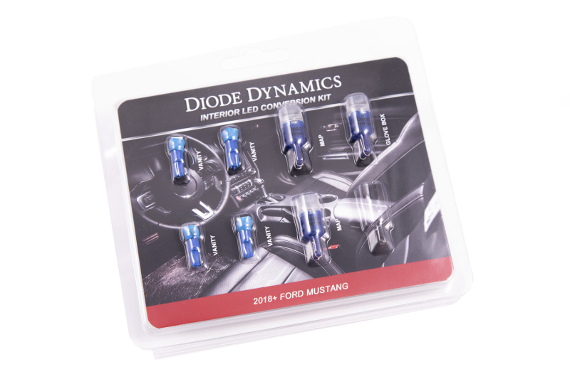 Diode Dynamics 18-19 Mustang Stage 1 Mustang Interior LED Light Kit - Blue thumbnail 2