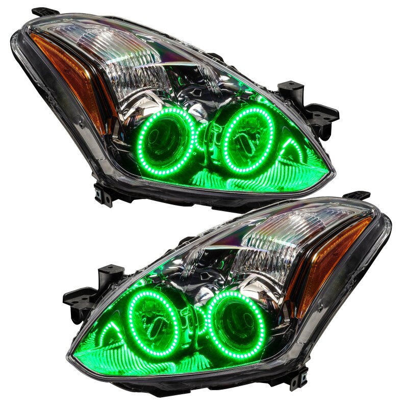 Oracle 10-12 Nissan Altima Coupe LED Headlight Halo Kit - Green thumbnail 3