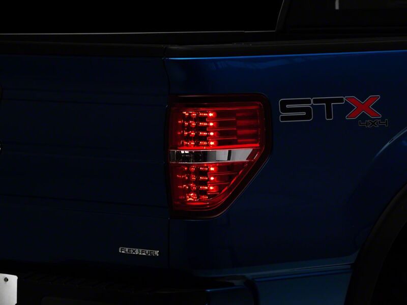 Raxiom 09-14 Ford F-150 Styleside LED Tail Lights- Chrome Housing- Red/Clear Lens thumbnail 2
