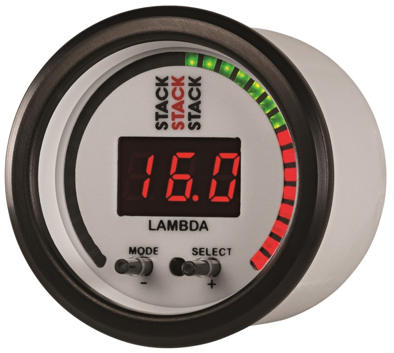 Autometer Stack 52mm Pro-Control Wideband Air/Fuel Ratio (Lambda) Gauge - White thumbnail 9