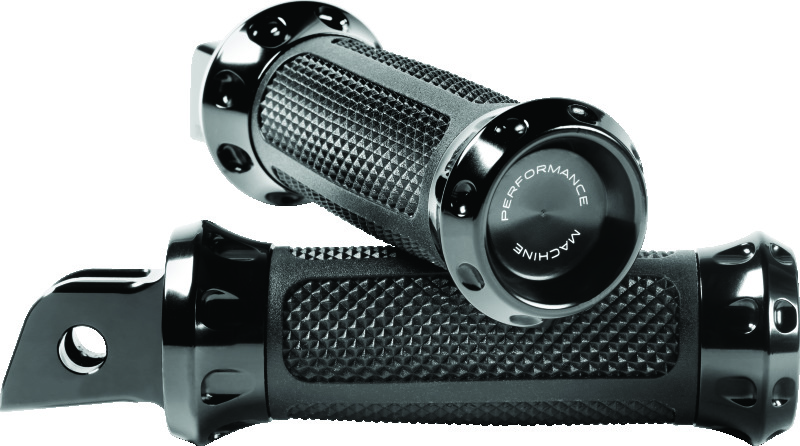 Performance Machine Footpegs Overdrive Rider - Black Ano thumbnail 2