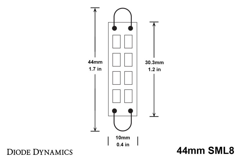 Diode Dynamics 44mm SML8 LED Bulb - Red (Pair) thumbnail 6
