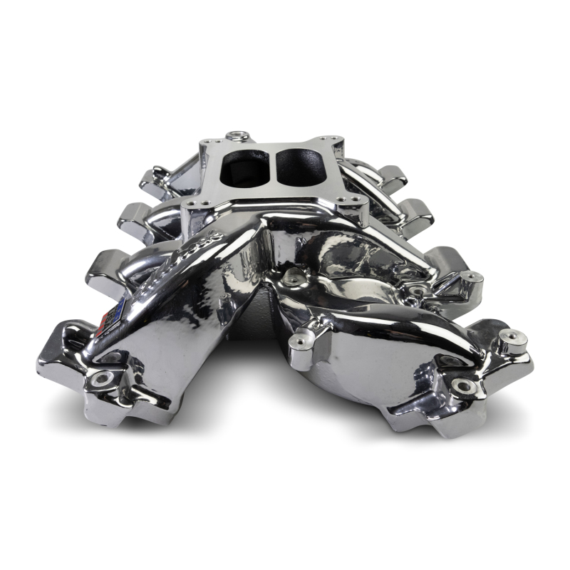 Edelbrock Performer RPM LS1 Intake Manifolds 71187-CP Manifold, RPM, Carbureted, Aluminum, Chrome Plasma Coated, Dual Plane, Cathedral Port, Chevy, 4.8, 5.3, 5.7, 6.0L, Each thumbnail 6