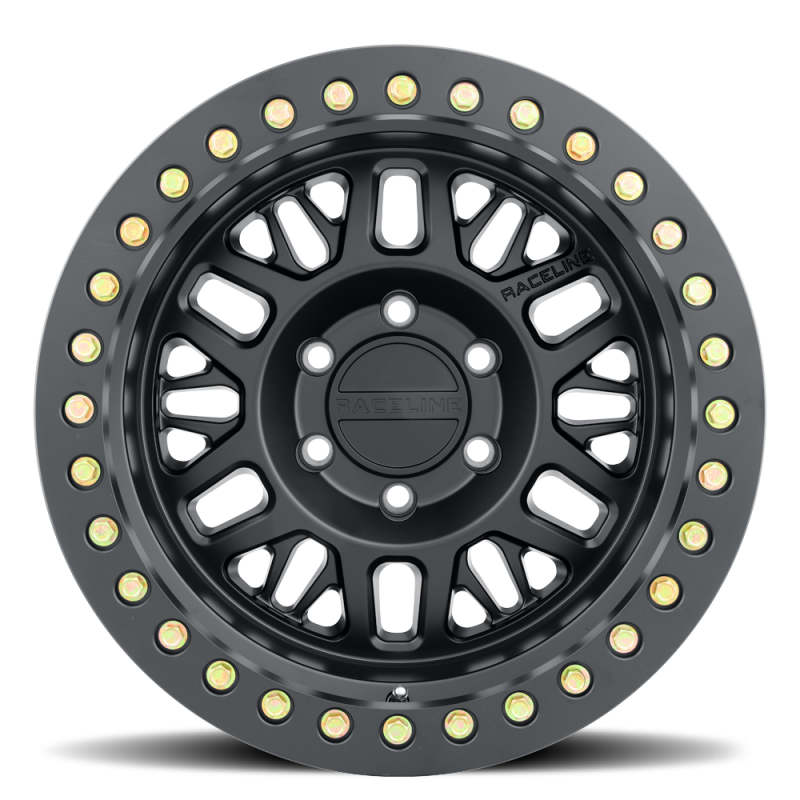 Raceline RT951B Ryno 17x9in / 6x139.7 BP / -12mm Offset / 106.1mm Bore - Satin Black Beadlock Wheel thumbnail 5