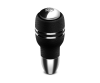 Momo Automatico Shift Knob - Black Leather, Chrome Insert thumbnail 3