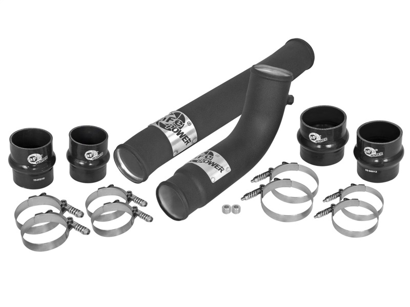 BladeRunner 3 IN & 2-3/4 IN Aluminum Hot and Cold Charge Pipe Kit Black
