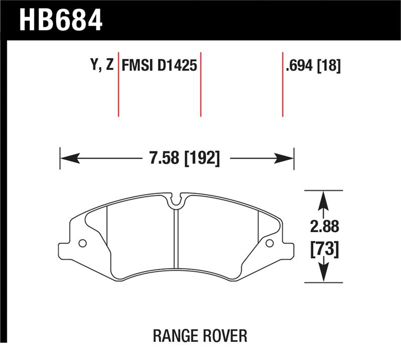 HAWK Ceramic Brake Pad Sets