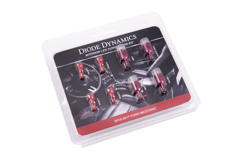 Diode Dynamics Mustang Interior Light Kit 15-17 Mustang Stage 1 - Red thumbnail 3