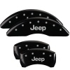 MGP 4 Caliper Covers Engraved Front & Rear JEEP Black finish silver ch thumbnail 8