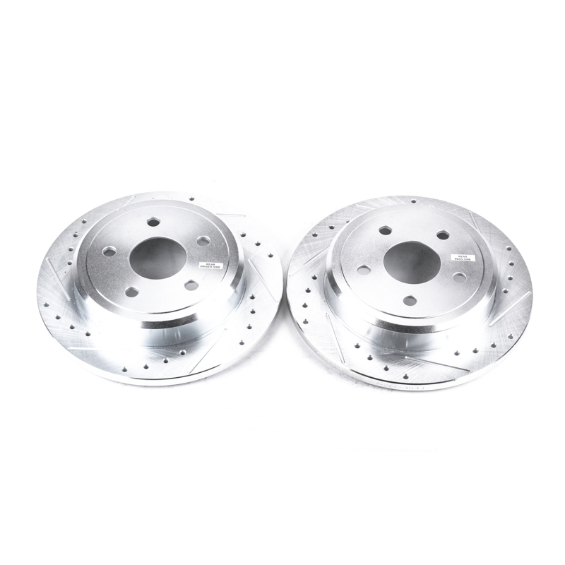 Power Stop 06-10 Jeep Commander Rear Evolution Drilled & Slotted Rotors - Pair thumbnail 2