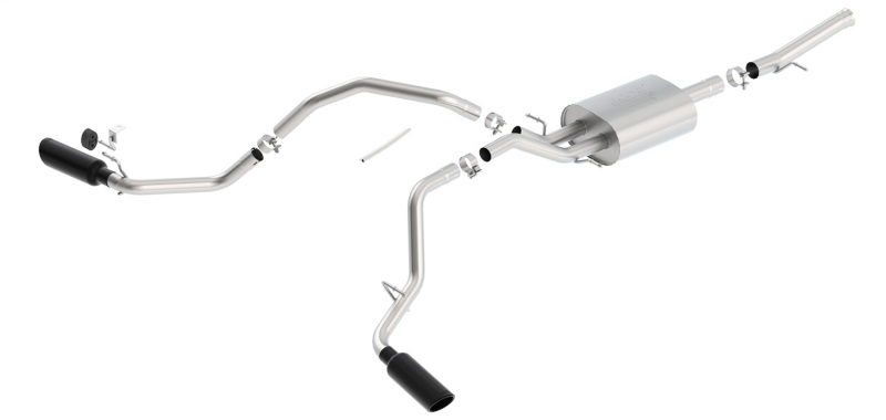 Borla 14-18 GMC Sierra 1500 5.3L Reg Cab 78.8in Bed 2.75 to 2.25in Atak Catback (Black Chrome Tip) thumbnail 3