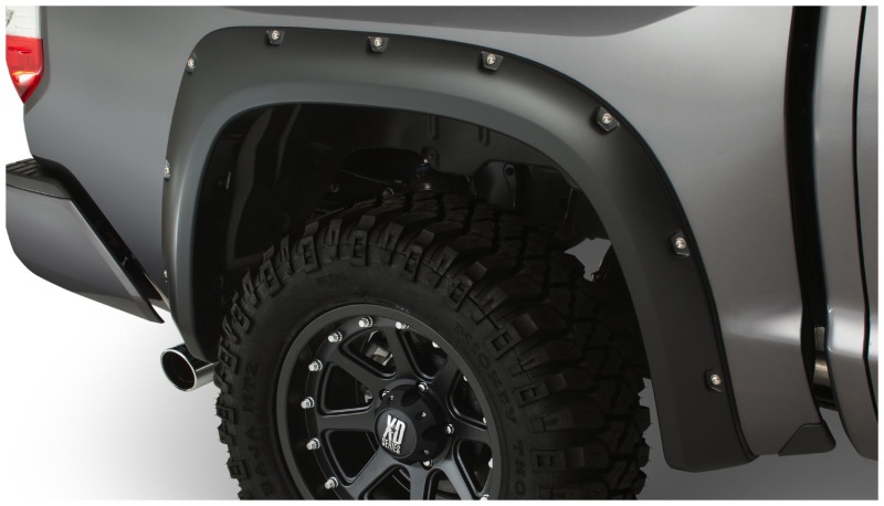 Bushwacker Pocket-Style Fender Flares 30040-02 Flares, Pocket Style, Rear, Black, Dura-Flex Thermoplastic, Toyota, Pair